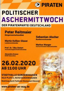 Politischer Aschermittwoch @ Stadthalle Gunzenhausen